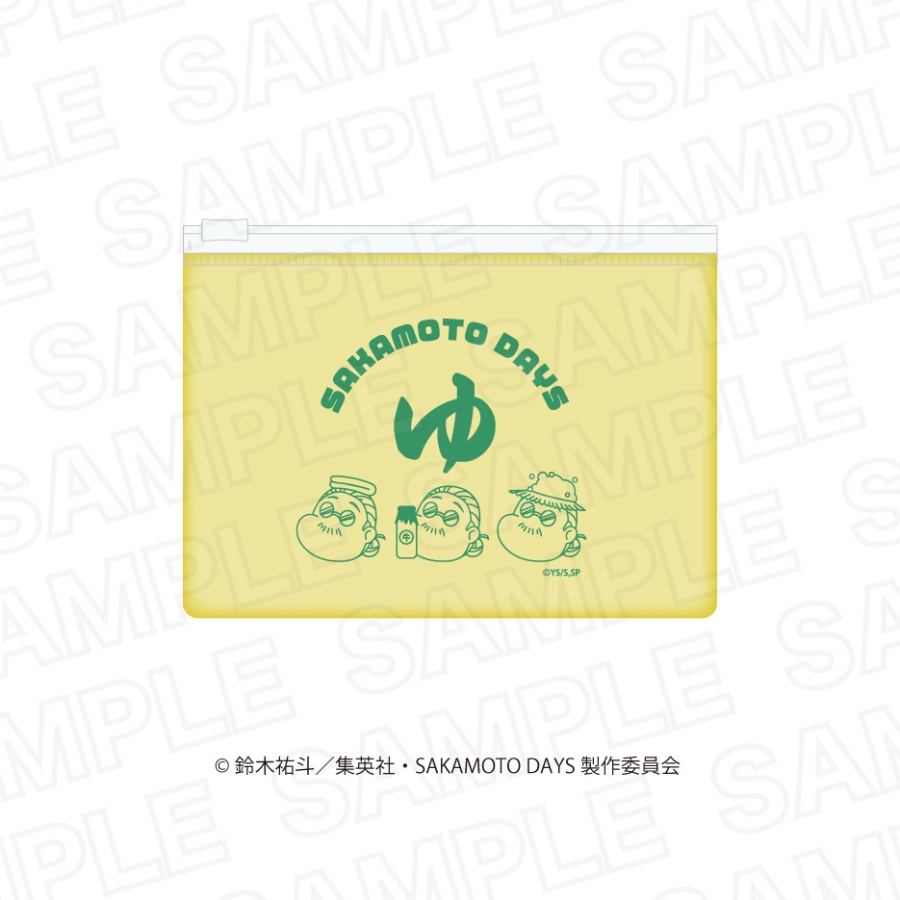 SAKAMOTO DAYS クリアポーチ まつり湯ver. - official product image | AniSmile