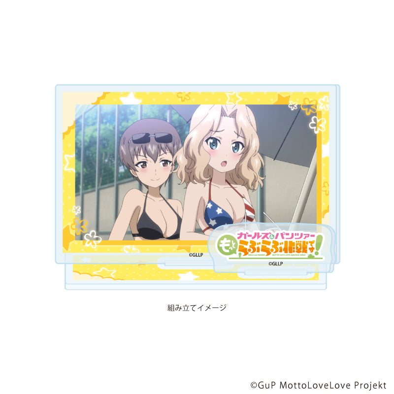 アクリルスタンドプレート「ガールズ&パンツァー もっとらぶらぶ作戦です!」06/B(場面写イラスト) 画像 2 | AniSmile