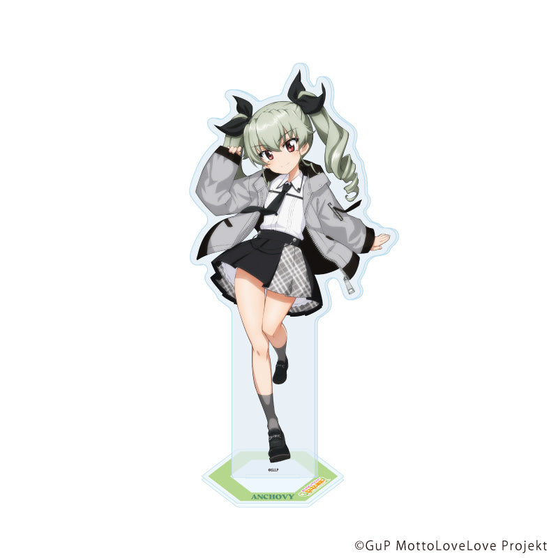 アクリルスタンド「ガールズ&パンツァー もっとらぶらぶ作戦です!」30/アンチョビ 制服アレンジver.(描き下ろしイラスト) - 公式商品画像 | AniSmile
