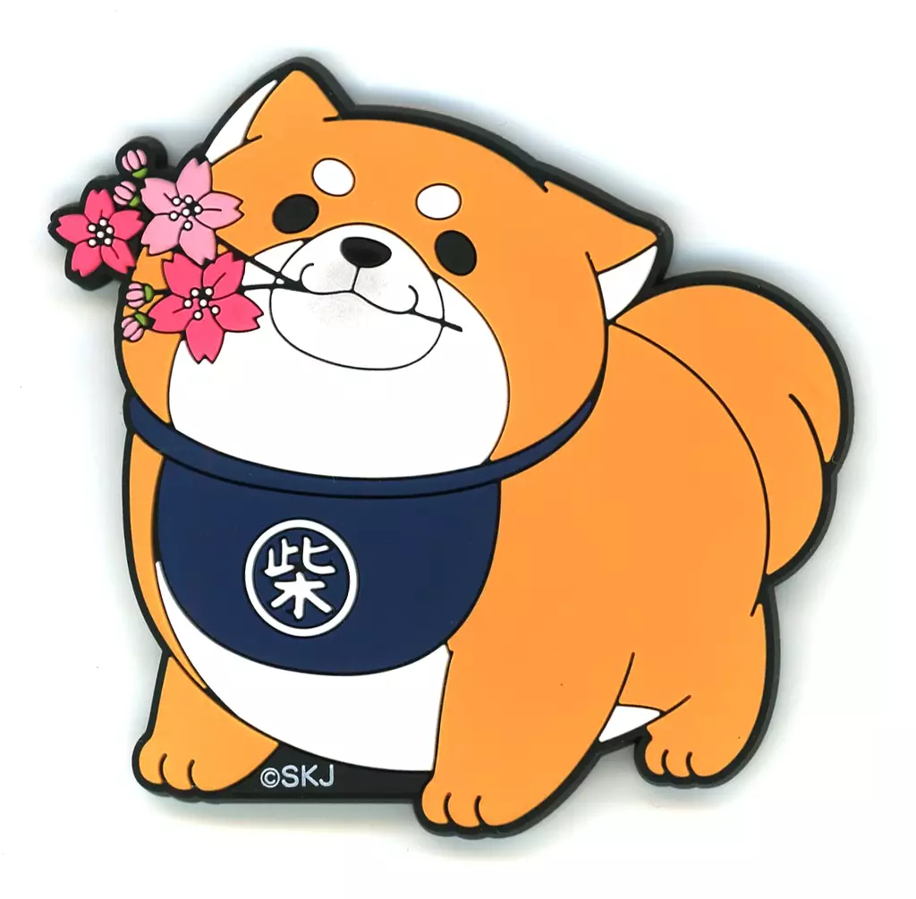 忠犬もちしばラバーマグネット(桜) - 公式商品画像 | AniSmile