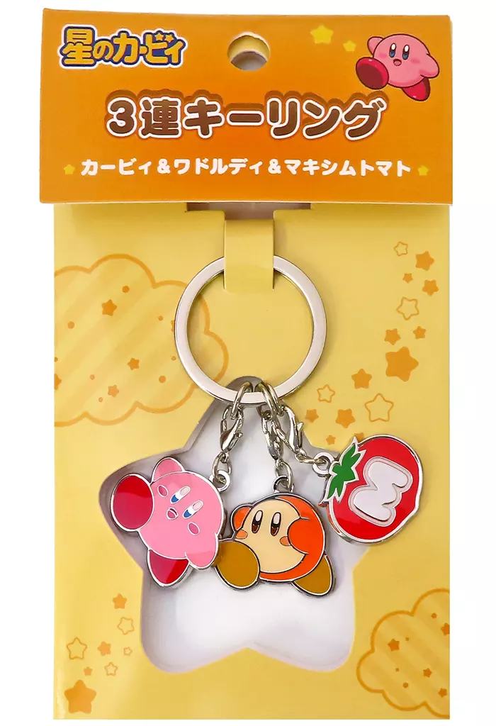 星のカービィ3連KR(カービィ&ワドルディ&マキシムトマト)N - 公式商品画像 | AniSmile