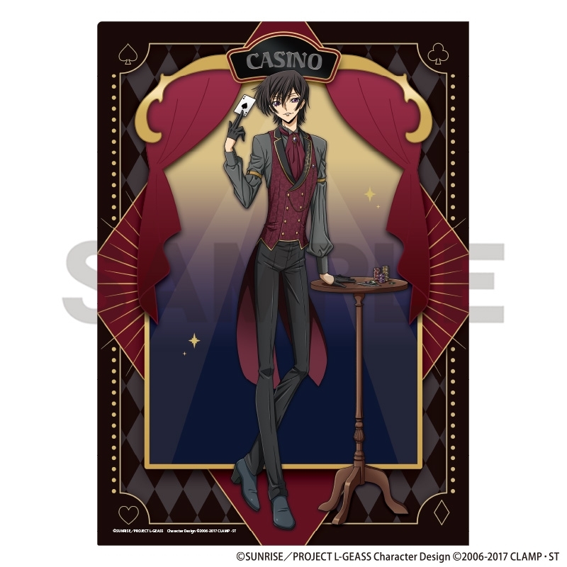 コードギアス 反逆のルルーシュ シングルクリアファイル ルルーシュ カジノA 画像 2 | AniSmile