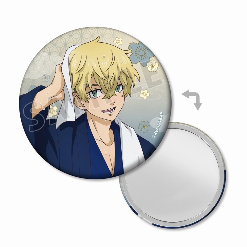 TVアニメ『東京リベンジャーズ』 描き下ろし 松野 千冬 温泉浴衣ver. 缶ミラー - 公式商品画像 | AniSmile