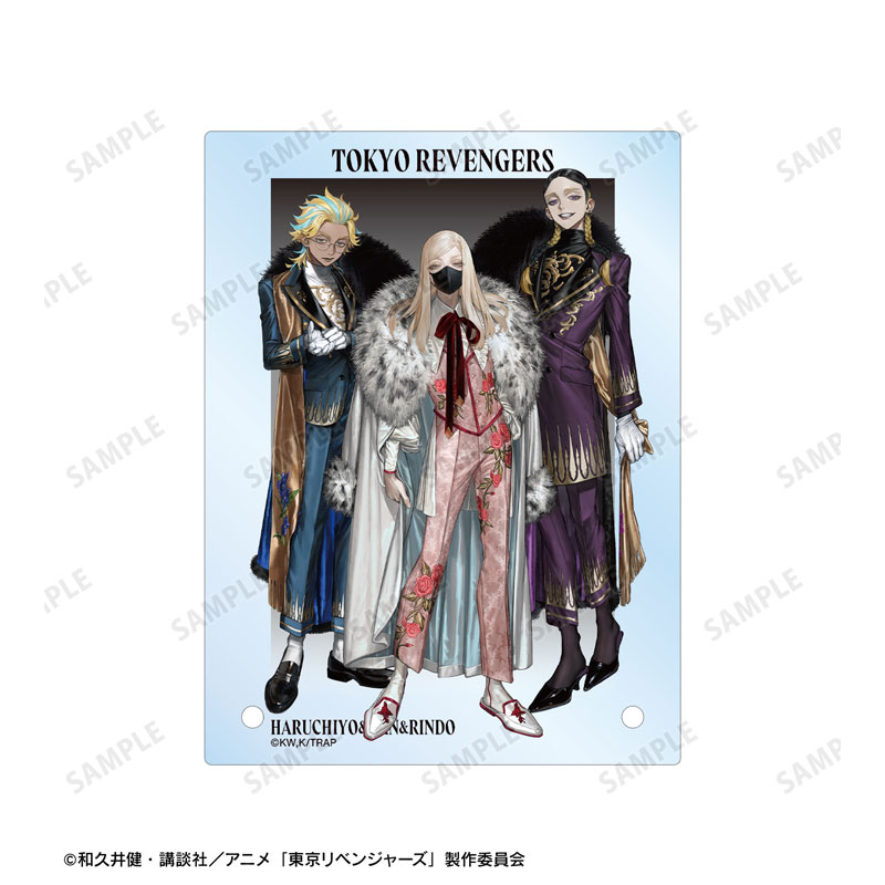 TVアニメ『東京リベンジャーズ』 描き起こし Art by AU 三途 春千夜&灰谷 蘭&灰谷 竜胆 スーツver. A6アクリルパネル 画像 5 | AniSmile