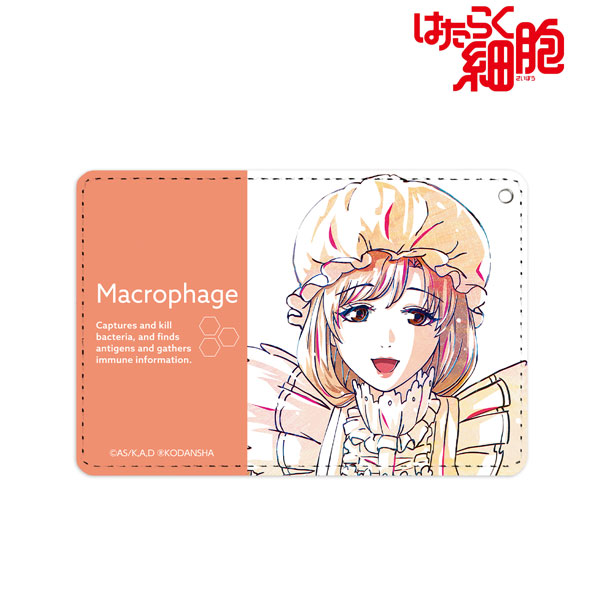 はたらく細胞 マクロファージ Ani-Art 1ポケットパスケース - 公式商品画像 | AniSmile