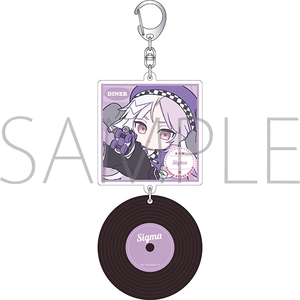 文豪ストレイドッグス レコード風アクリルキーホルダー/シグマ ぱすてるぽっぷ - 公式商品画像 | AniSmile