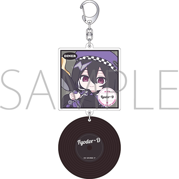 文豪ストレイドッグス レコード風アクリルキーホルダー/フョードル・D ぱすてるぽっぷ - 公式商品画像 | AniSmile