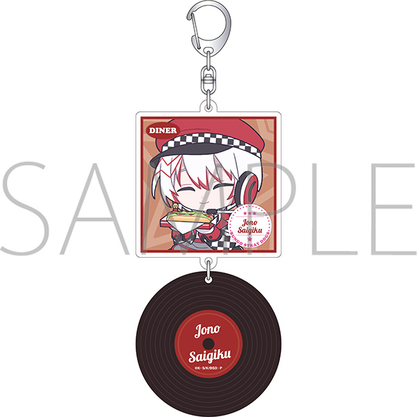 文豪ストレイドッグス レコード風アクリルキーホルダー/条野採菊 ぱすてるぽっぷ - 公式商品画像 | AniSmile