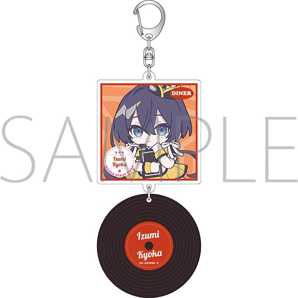 文豪ストレイドッグス レコード風アクリルキーホルダー/泉鏡花 ぱすてるぽっぷ - 公式商品画像 | AniSmile