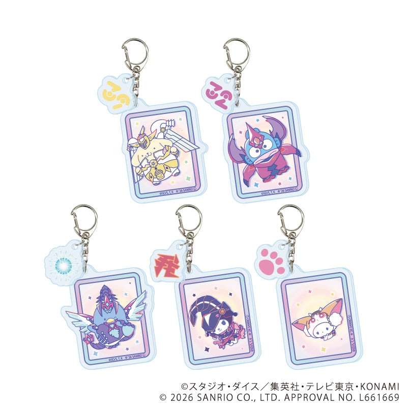 パーツ付きアクリルキーホルダー「遊☆戯☆王ZEXAL×サンリオキャラクターズ」01/ブラインド(全5種)(コラボイラスト) - 公式商品画像 | AniSmile