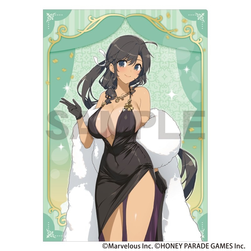 シノビマスター 閃乱カグラ NEW LINK シングルクリアファイル 焔 パーティードレス - 公式商品画像 | AniSmile