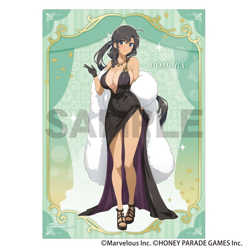 シノビマスター 閃乱カグラ NEW LINK シングルクリアファイル 焔 パーティードレス 画像 2 | AniSmile