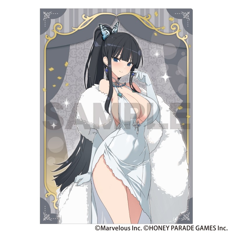 シノビマスター 閃乱カグラ NEW LINK シングルクリアファイル 斑鳩 パーティードレス - 公式商品画像 | AniSmile