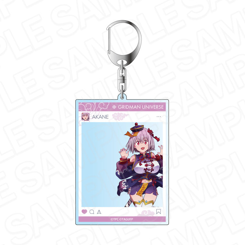 グリッドマン ユニバース SNS風アクリルキーホルダー 新条アカネ キョンシー ver. - 公式商品画像 | AniSmile