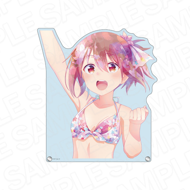 結城友奈は勇者である 大満開の章 特大ダイカットアクリルボード PALE TONE series 結城友奈 桜水着 ver. - AniSmile