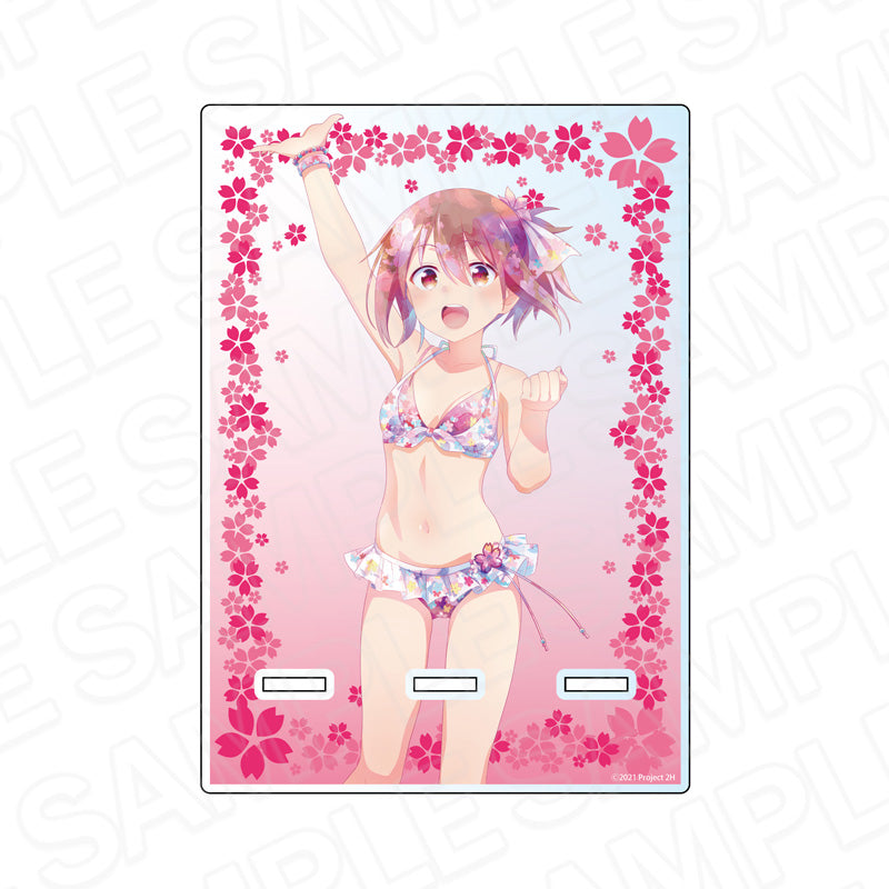 結城友奈は勇者である 大満開の章 アクリルスマホスタンド PALE TONE series 結城友奈 桜水着 ver. - official product image | AniSmile