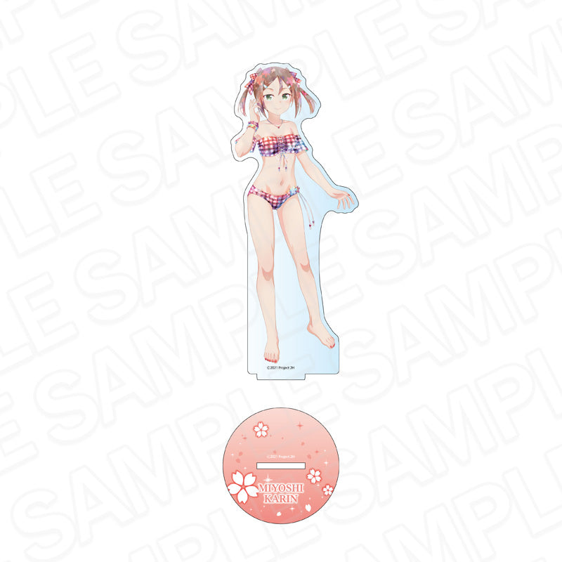 結城友奈は勇者である 大満開の章 ホログラムデカアクリルスタンド PALE TONE series 三好夏凜 桜水着 ver. - 公式商品画像 | AniSmile
