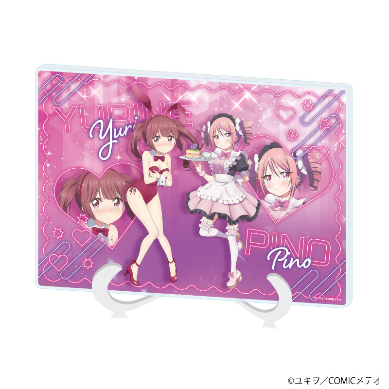 アクリルアートボード(A5サイズ)「邪神ちゃんドロップキック」03/花園ゆりね&ぴの ご当地ver. (描き下ろしイラスト) - 公式商品画像 | AniSmile