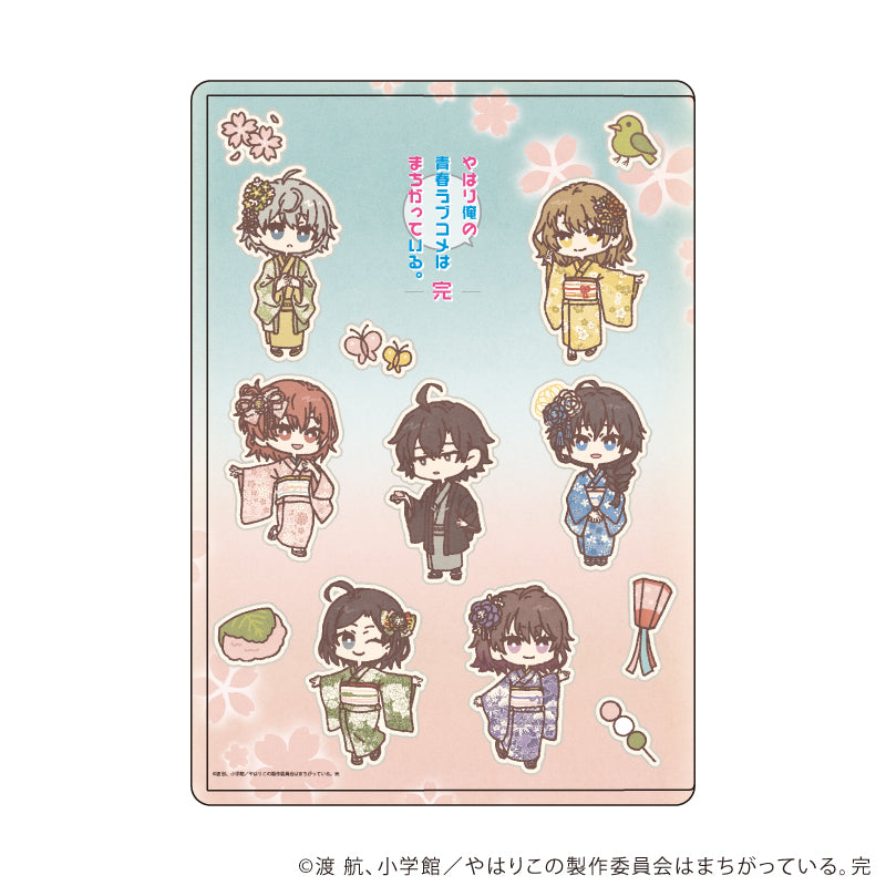 キャラクリアケース「やはり俺の青春ラブコメはまちがっている。完」04/花見ver. 集合デザイン(レトロアートイラスト) - 公式商品画像 | AniSmile