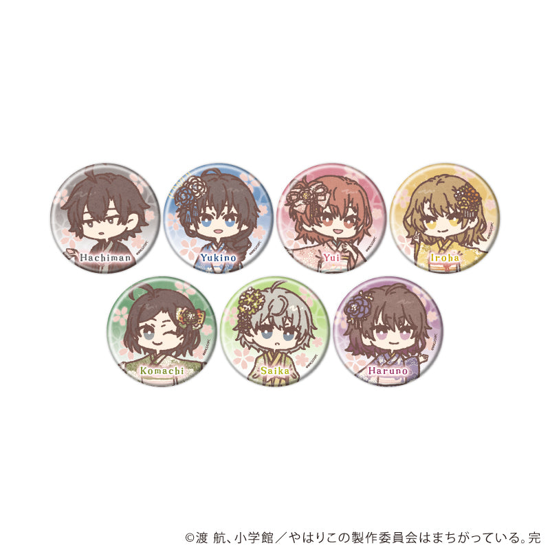 缶バッジ「やはり俺の青春ラブコメはまちがっている。完」06/花見ver. ブラインド(全7種)(レトロアートイラスト) - 公式商品画像 | AniSmile