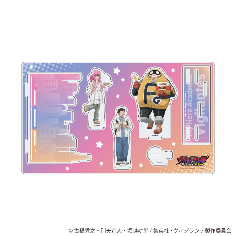 プレミアム アクリルジオラマプレート「ヴィジランテ -僕のヒーローアカデミア ILLEGALS-」02/大阪観光ver.A(描き下ろし) - 公式商品画像 | AniSmile