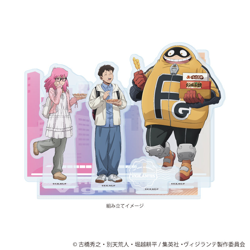 プレミアム アクリルジオラマプレート「ヴィジランテ -僕のヒーローアカデミア ILLEGALS-」02/大阪観光ver.A(描き下ろし) 画像 2 | AniSmile