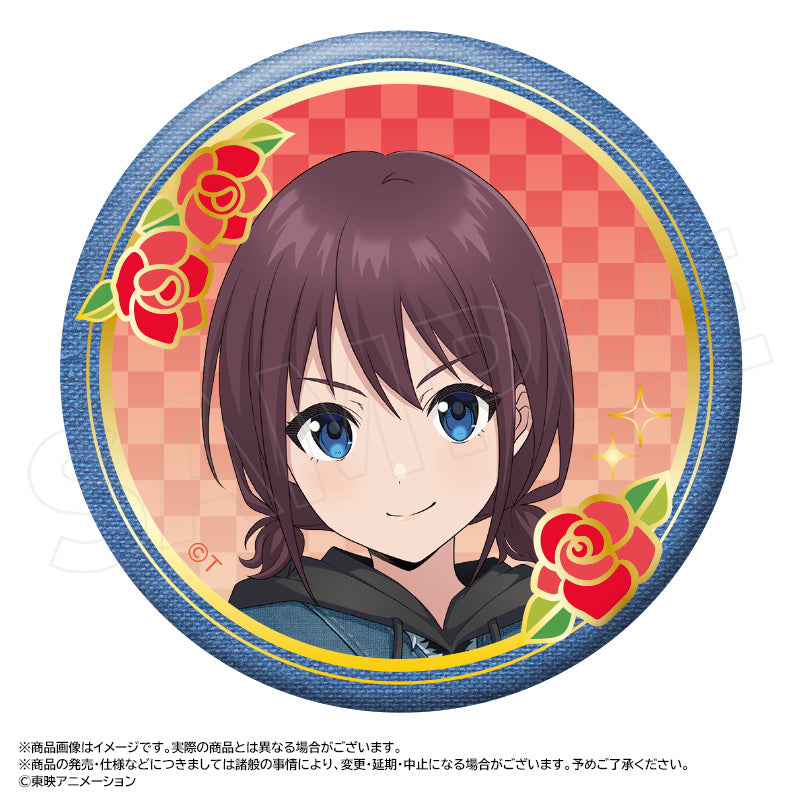 アニメ「ガールズバンドクライ」 描き下ろし和装デニムver. BIG箔押し缶バッジ A 井芹 仁菜 - 公式商品画像 | AniSmile