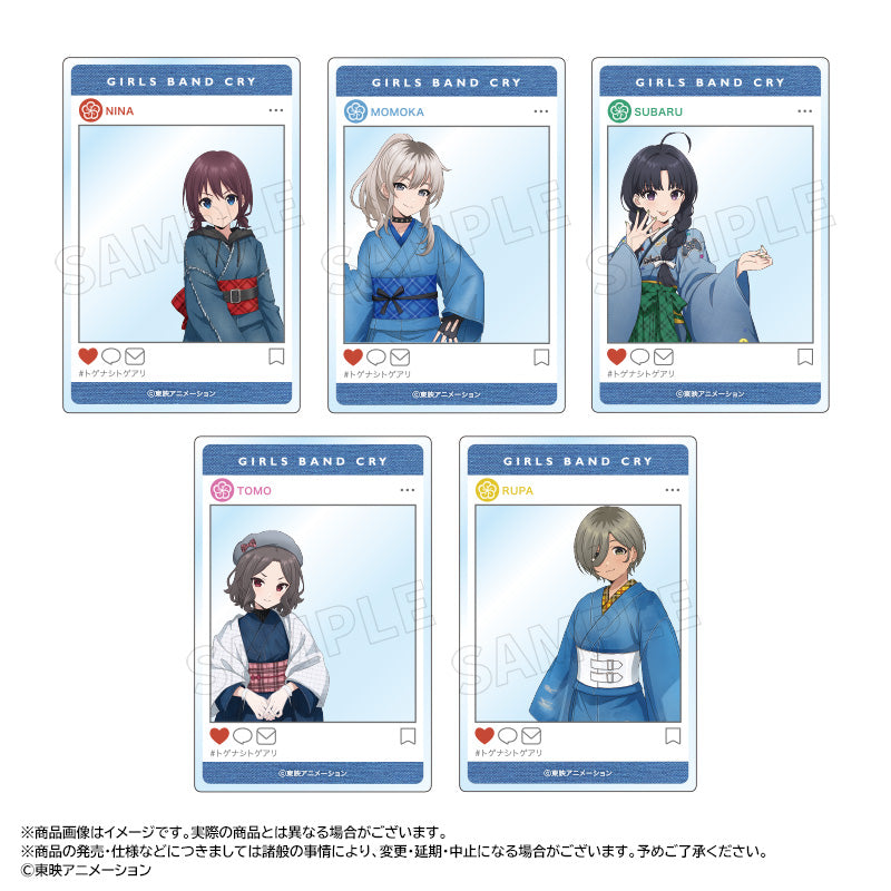 アニメ「ガールズバンドクライ」 描き下ろし和装デニムver. トレーディングアクリルカード 画像 2 | AniSmile