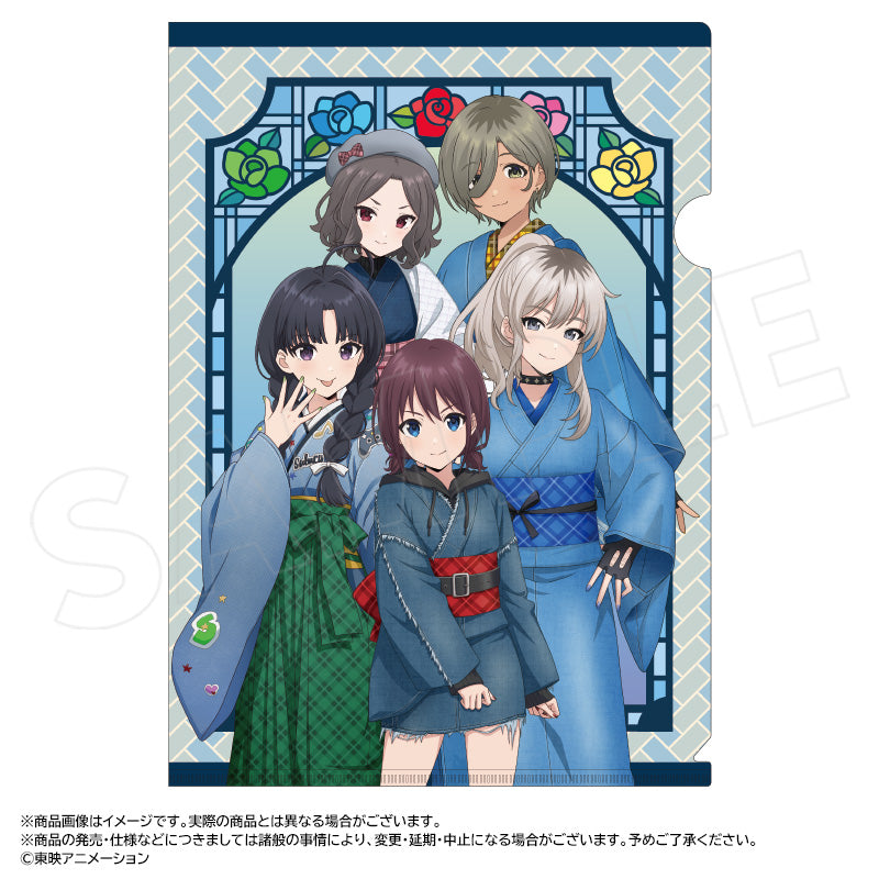 アニメ「ガールズバンドクライ」 描き下ろし和装デニムver. クリアファイル 画像 2 | AniSmile
