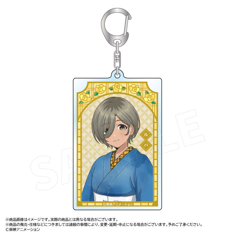 アニメ「ガールズバンドクライ」 描き下ろし和装デニムver. スクエアキーホルダー E ルパ - 公式商品画像 | AniSmile