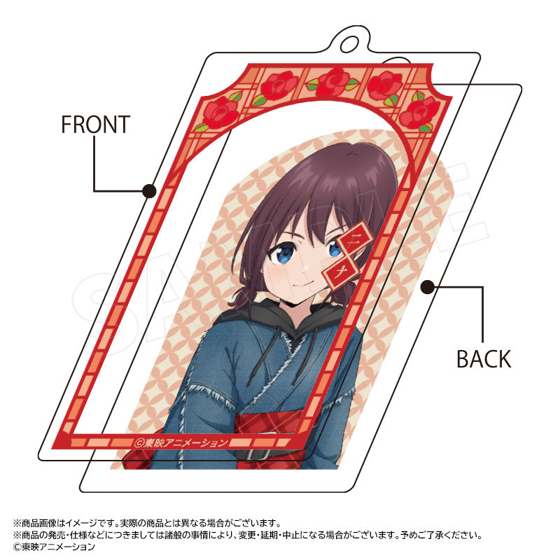 アニメ「ガールズバンドクライ」 描き下ろし和装デニムver. スクエアキーホルダー B 河原木 桃香 画像 2 | AniSmile