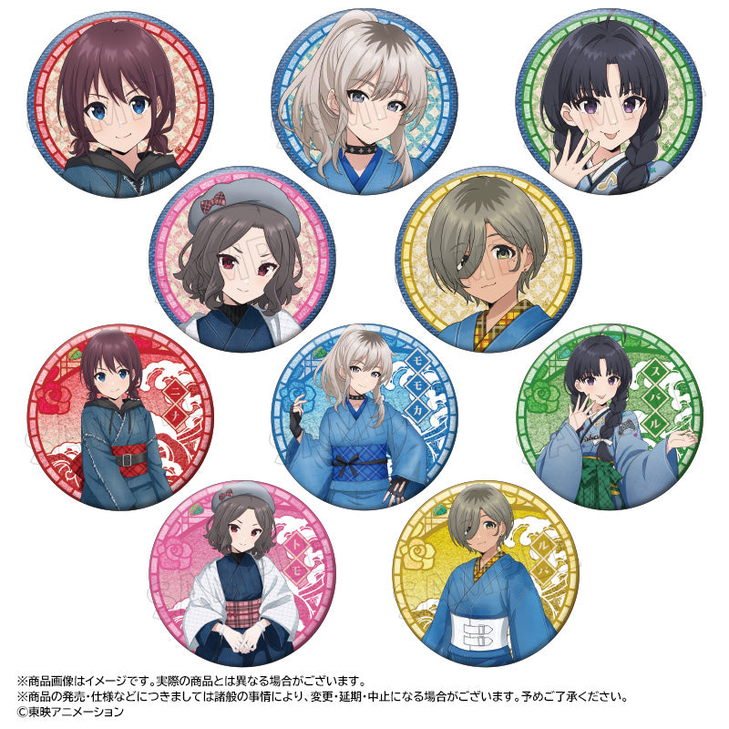 アニメ「ガールズバンドクライ」 描き下ろし和装デニムver. トレーディンググリッター缶バッジ - 公式商品画像 | AniSmile