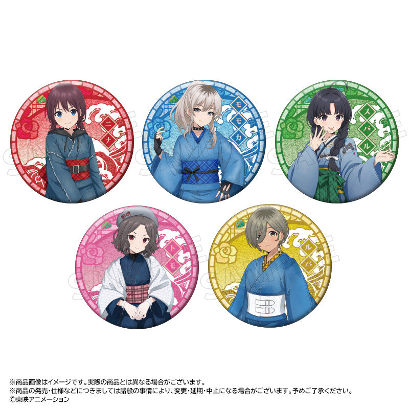 アニメ「ガールズバンドクライ」 描き下ろし和装デニムver. トレーディンググリッター缶バッジ 画像 3 | AniSmile