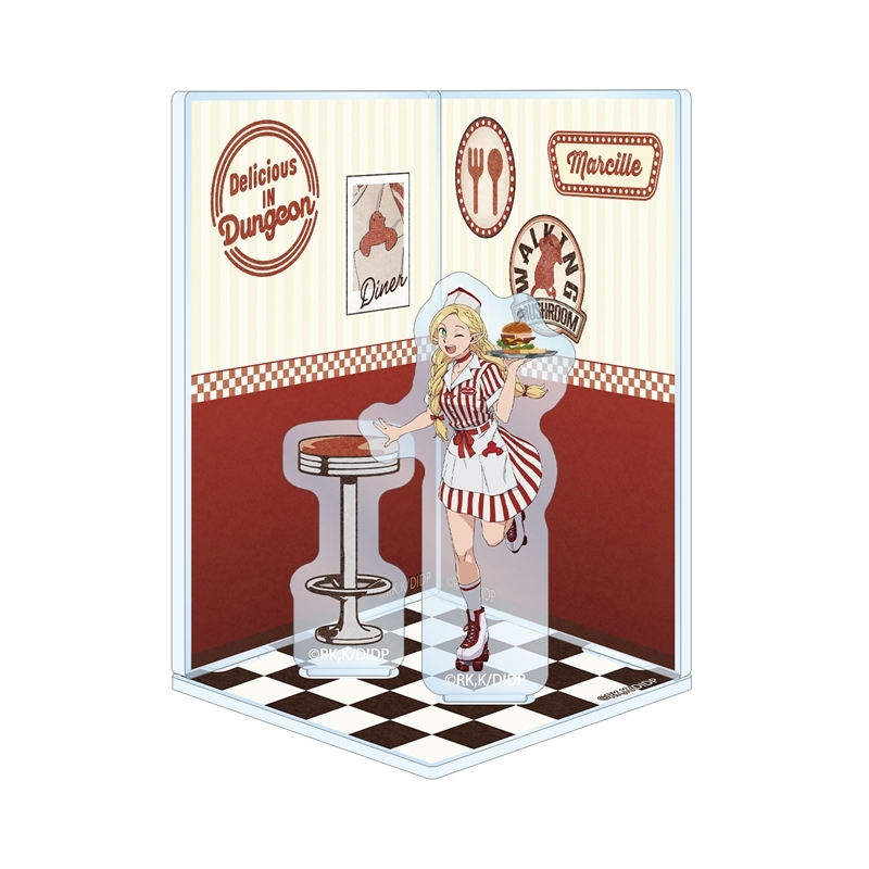 TVアニメ「ダンジョン飯」 描き下ろし マルシル アメリカンダイナーver. ジオラマ風アクリルスタンド - 公式商品画像 | AniSmile