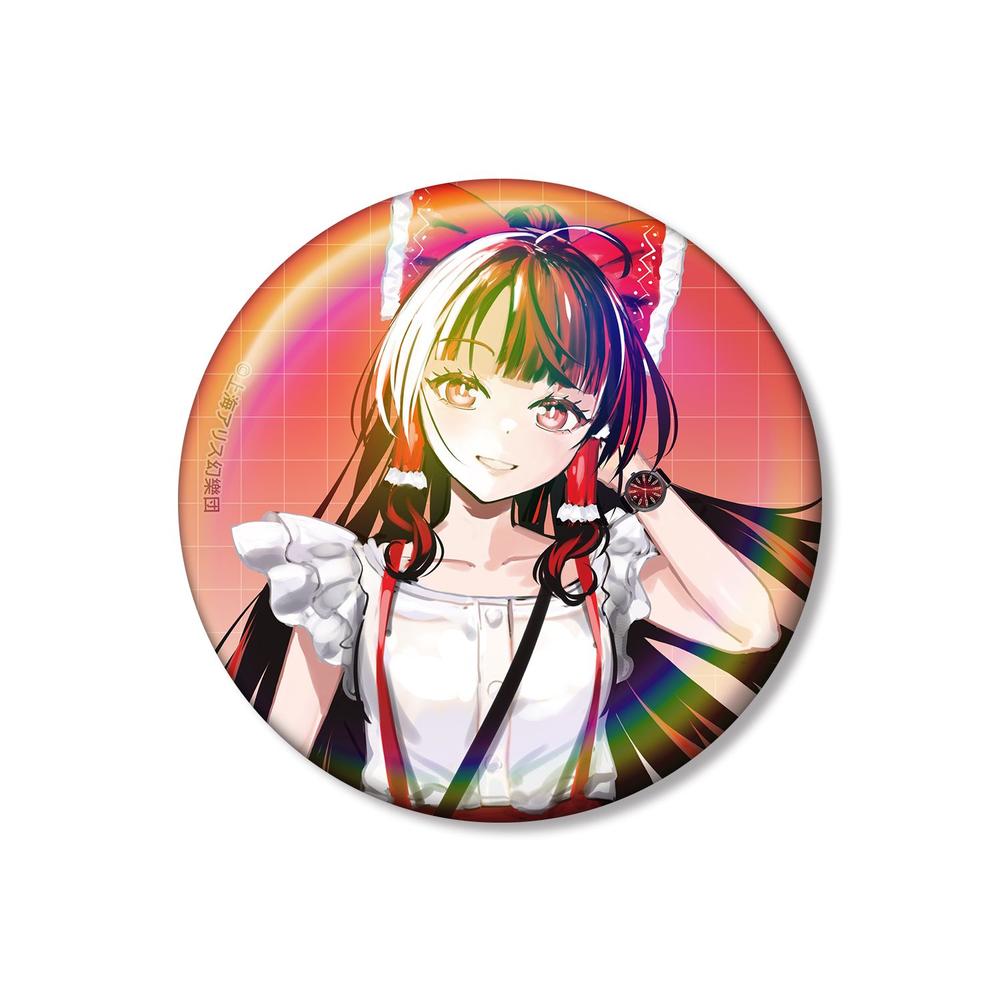 東方Project 松本能人イラスト 博麗霊夢 ウォッチコーデver. 75mmオーロラ缶バッジ - 公式商品画像 | AniSmile
