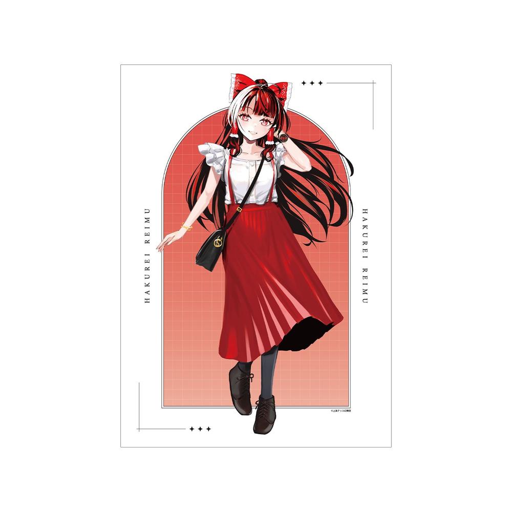 東方Project 松本能人イラスト 博麗霊夢 ウォッチコーデver. A3マット加工ポスター - 公式商品画像 | AniSmile
