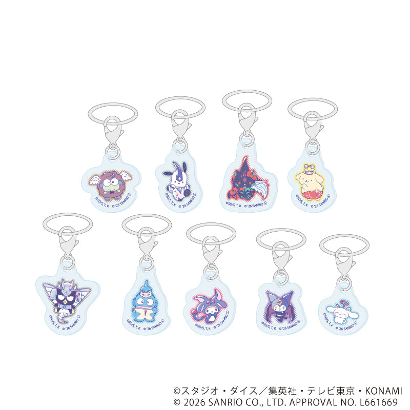 めじるしチャーム「遊☆戯☆王デュエルモンスターズGX×サンリオキャラクターズ」01/ブラインド(全9種)(コラボイラスト) - 公式商品画像 | AniSmile