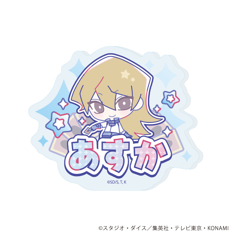 おなまえプレートバッジ「遊☆戯☆王デュエルモンスターズGX Design produced by Sanrio」03/天上院明日香 (コラボイラスト) - 公式商品画像 | AniSmile