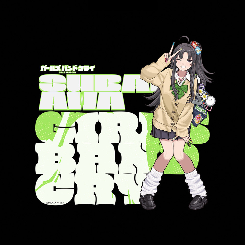 ガールズバンドクライ 描き下ろしTシャツ(安和すばる/平成ギャル)Mサイズ 画像 2 | AniSmile