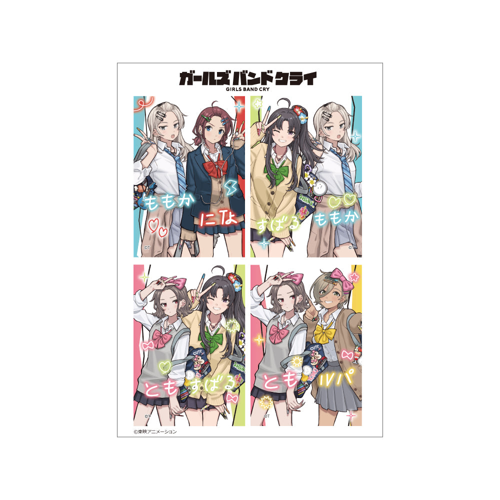 ガールズバンドクライ 描き下ろしステッカーセット(平成ギャル) 画像 3 | AniSmile