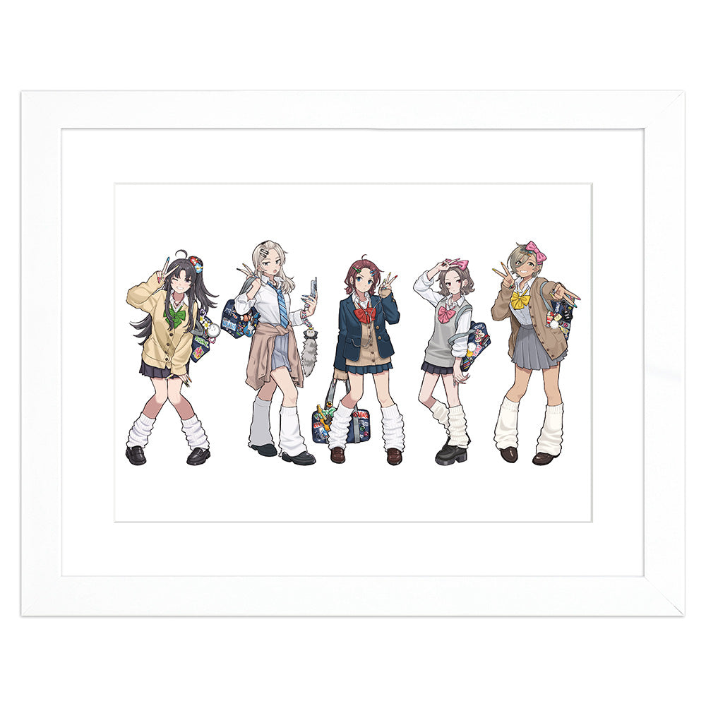 ガールズバンドクライ 描き下ろしキャラファイングラフ(平成ギャル) A4 - 公式商品画像 | AniSmile