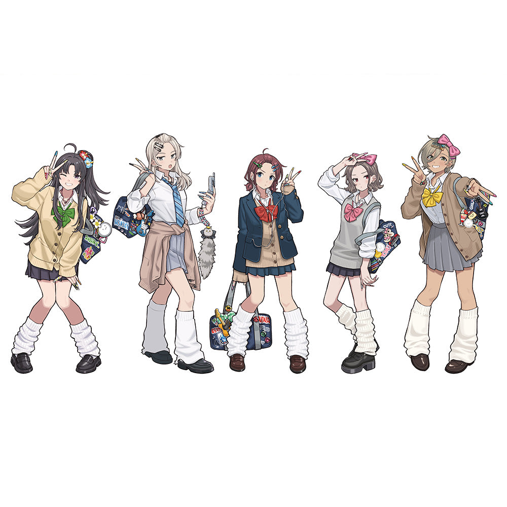 ガールズバンドクライ 描き下ろしキャラファイングラフ(平成ギャル) A4 画像 2 | AniSmile