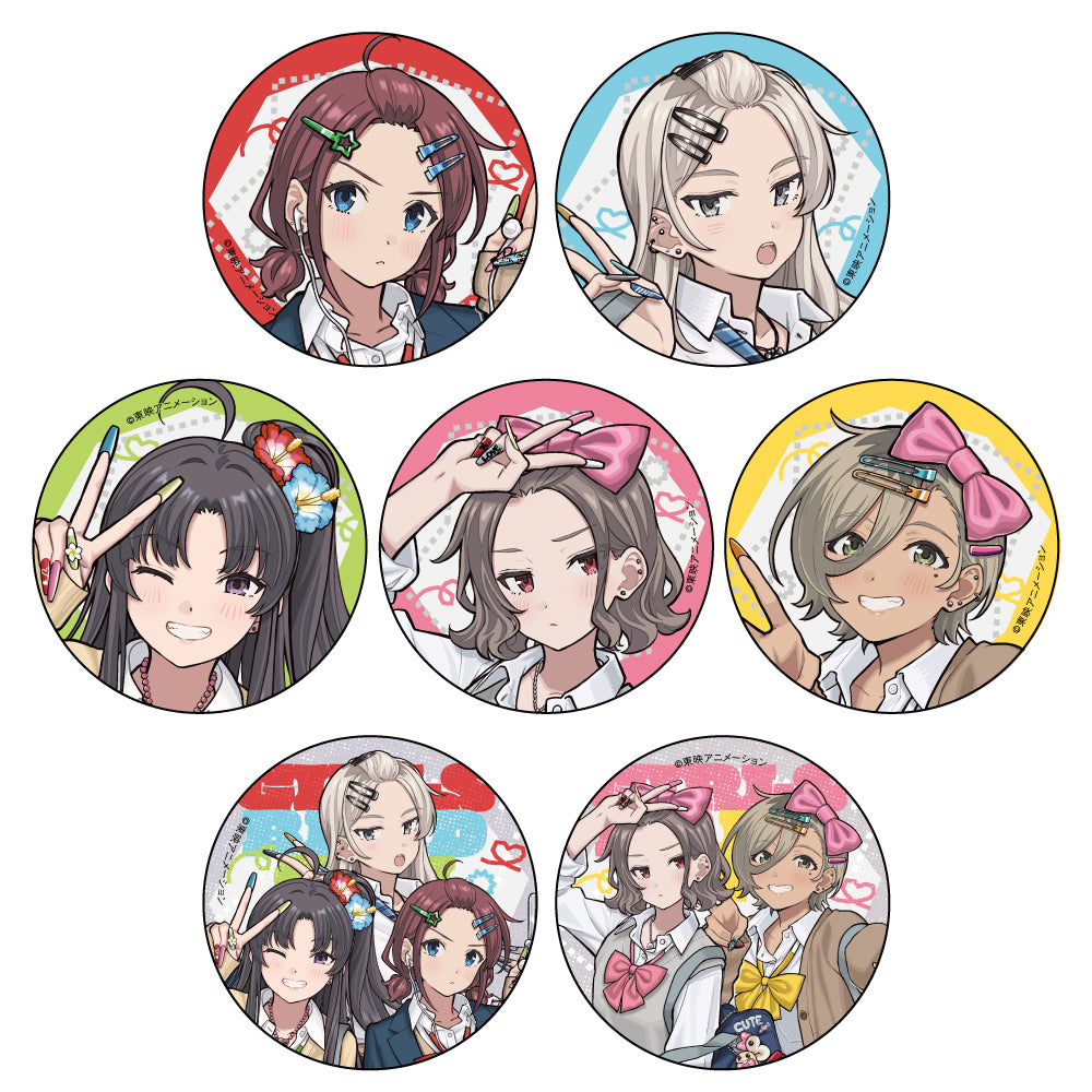 ガールズバンドクライ 描き下ろしトレーディング缶バッジ(平成ギャル) - 公式商品画像 | AniSmile