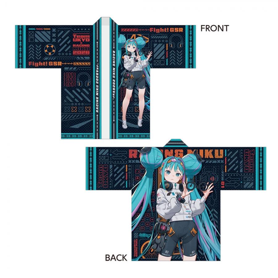 初音ミク レーシングミク 2026 TEAM UKYO 応援Ver. フルグラフィックハッピ - 公式商品画像 | AniSmile