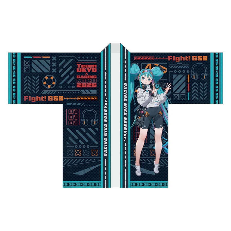 初音ミク レーシングミク 2026 TEAM UKYO 応援Ver. フルグラフィックハッピ 画像 2 | AniSmile
