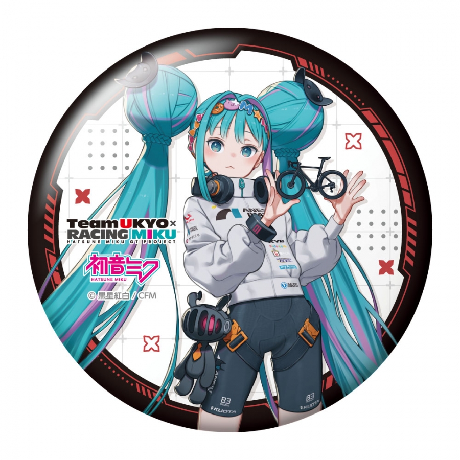 初音ミク レーシングミク 2026 TEAM UKYO 応援Ver. BIG缶バッジ - 公式商品画像 | AniSmile