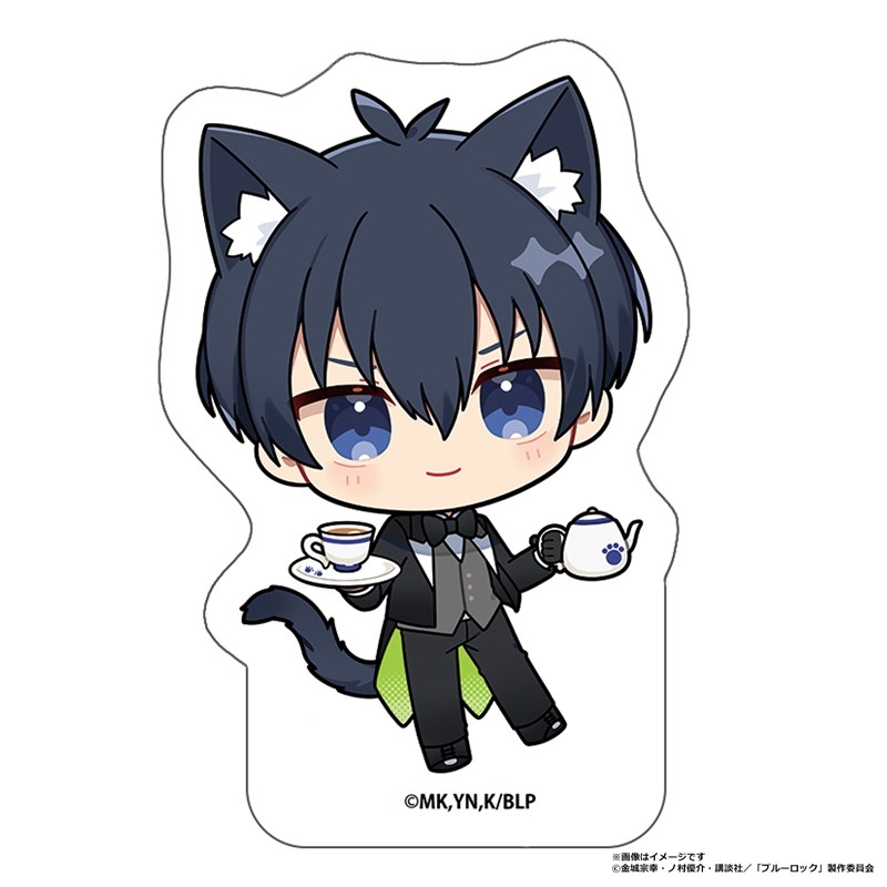 ブルーロック トレーディング ミニアクリルブロックスタンド(ねこ執事) 画像 2 | AniSmile