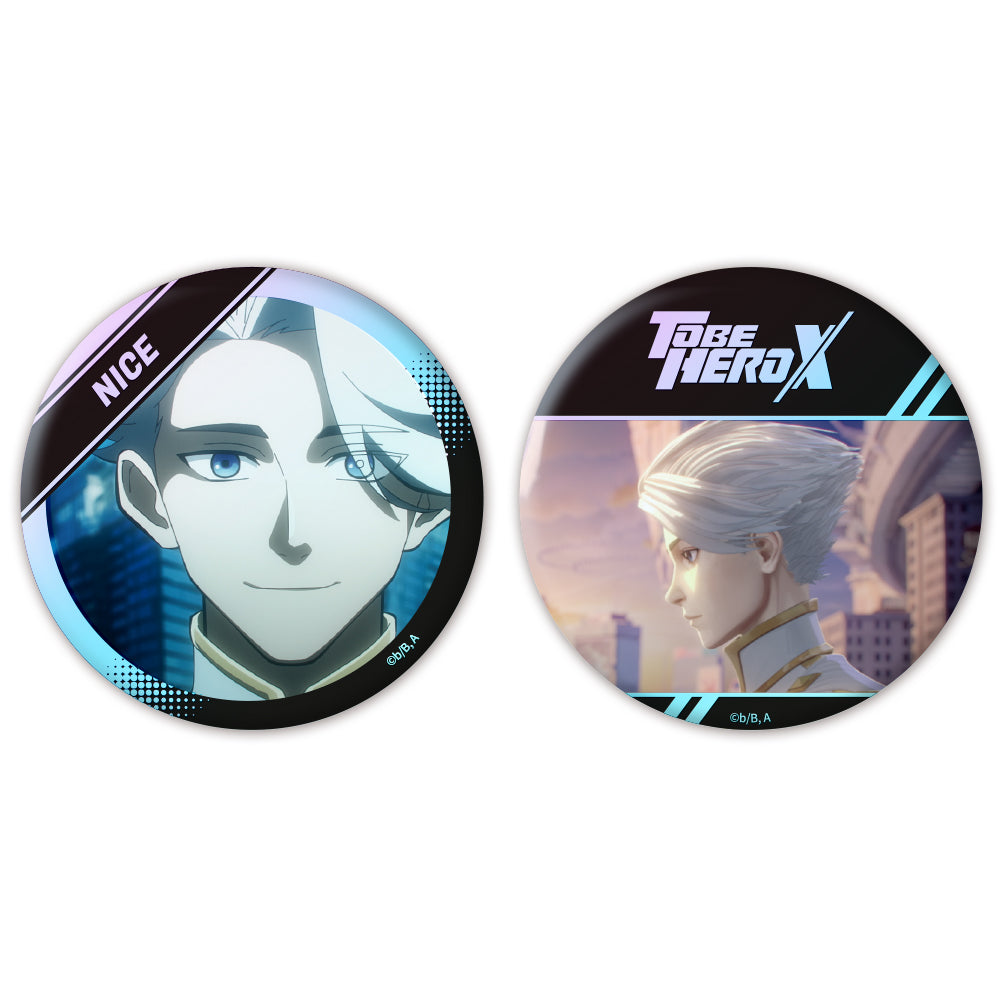 「TO BE HERO X」オーロラ缶バッジ2個セット ナイス - 公式商品画像 | AniSmile