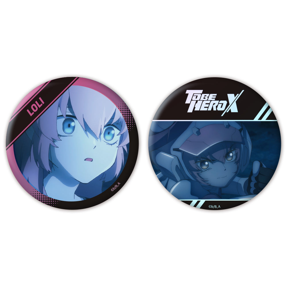 「TO BE HERO X」オーロラ缶バッジ2個セット ロリ - 公式商品画像 | AniSmile