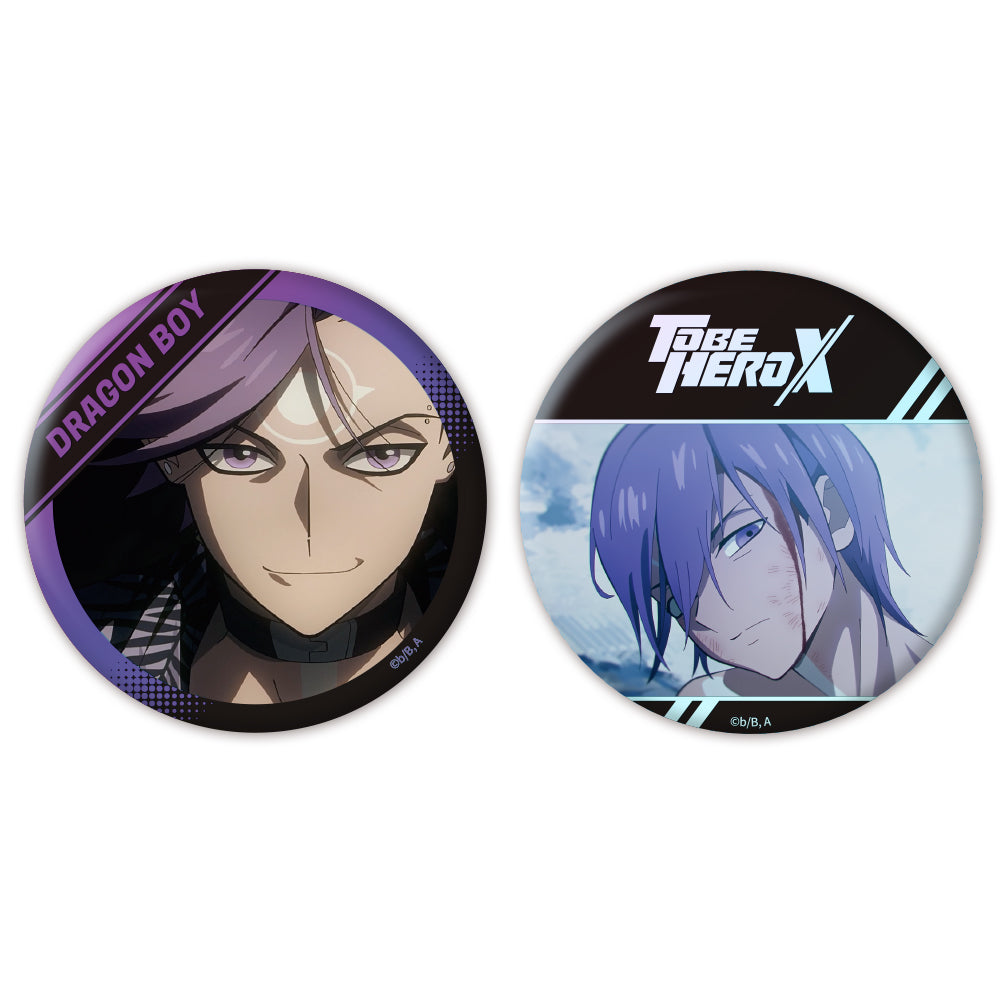 「TO BE HERO X」オーロラ缶バッジ2個セット 梁龍 - 公式商品画像 | AniSmile